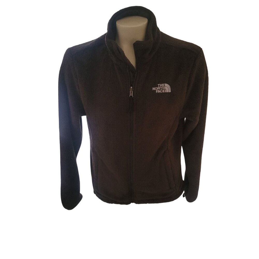 The North Face Osito Brown Fleece Full-Zip Jacket Womens M Warm Soft Cozy Outerw